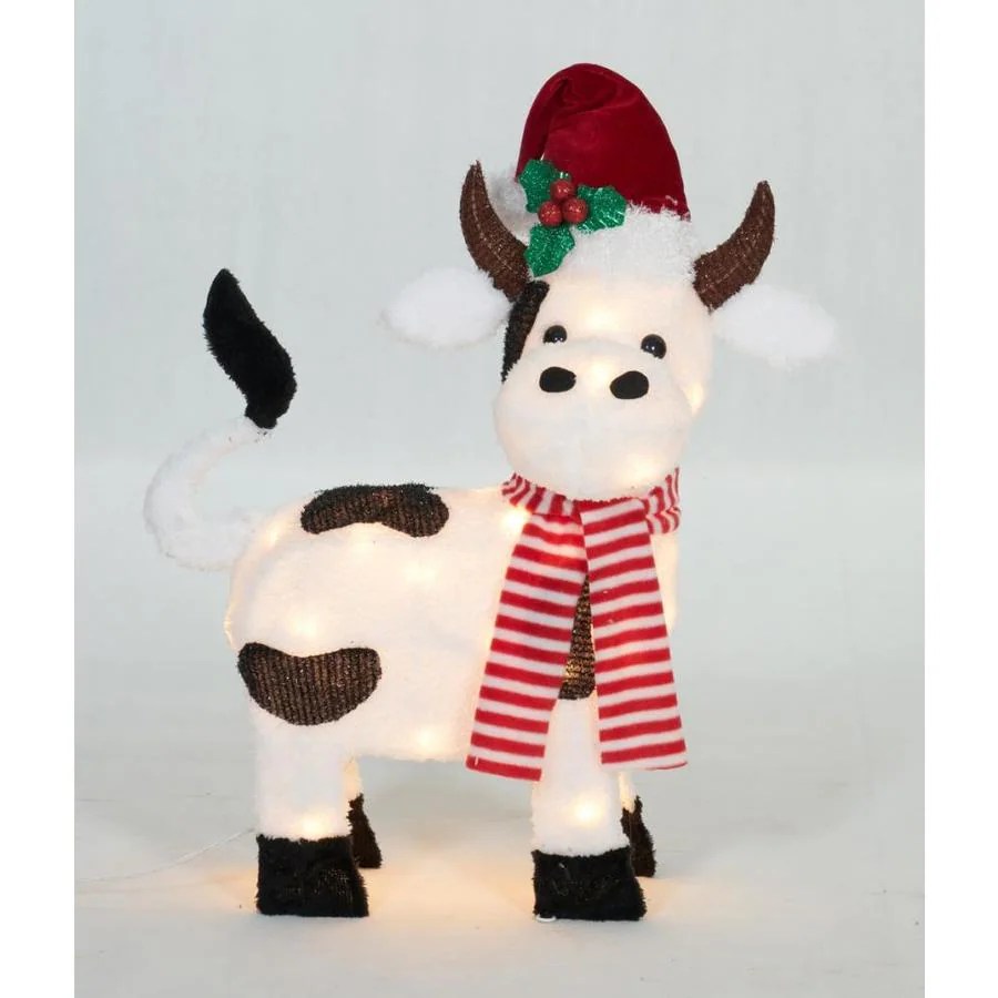 Christmas cow outdoor decoration