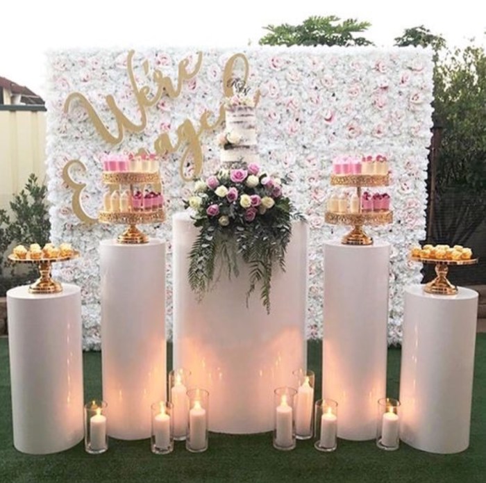 Decor for engagement party ideas