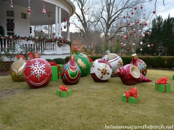 Christmas decoration front yard