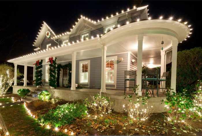 Outside christmas light decoration ideas