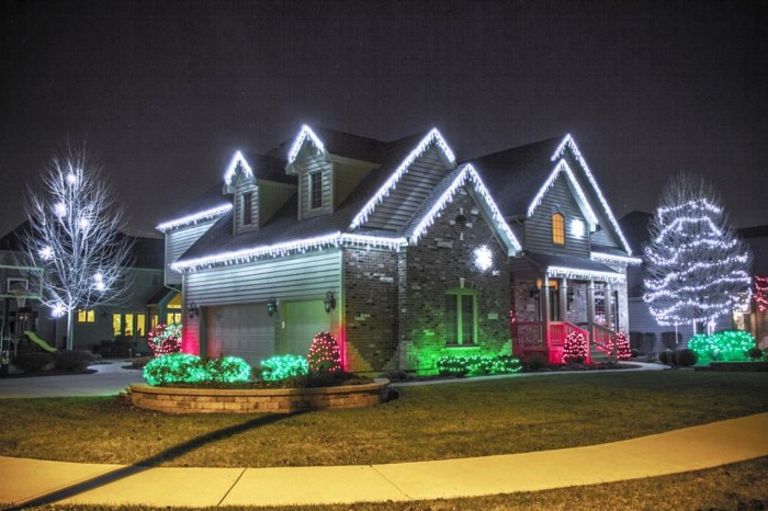 Outside christmas light decoration ideas